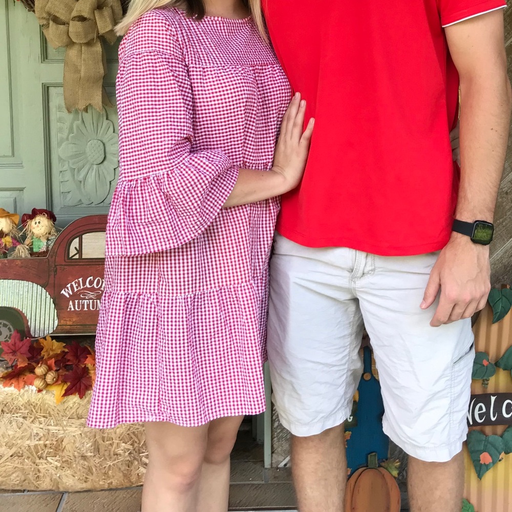 RED GINGHAM ❤️ BABY DOLL DRESS 👗